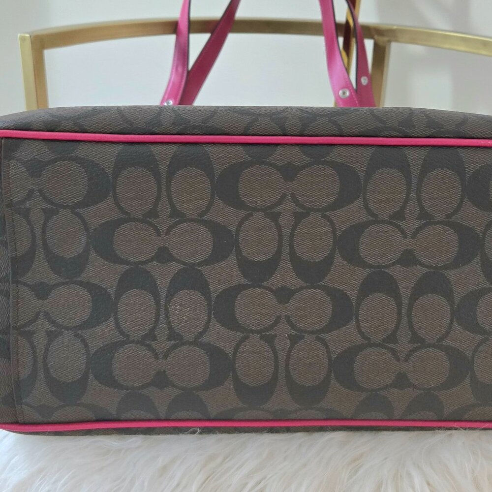 Coach Meadow Shoulder Bag Brown/bright violet - Picture 6 of 8